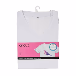 Cricut 2006818, T-shirt, Adult, Female, White, Monochromatic, M