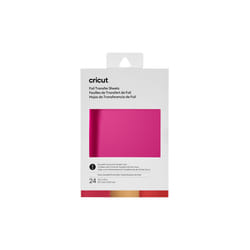 Cricut Transfer Foil Sheets Sampler 10x15cm 24 sheets (Ruby)