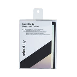 Cricut Joy Insert Cards, Black/Silver Matte Holographic