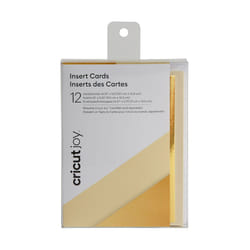 Cricut Joy Insert Cards, Cream/Gold Metallic