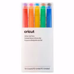 Cricut 2009962, Capped gel pen, Black, Blue, Brown, Green, Light Blue, Orange, Pink, Purple, Red, Yellow, Multicolour, 0.8 mm ...