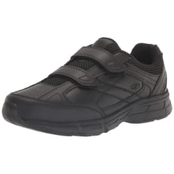 Dr. Scholl's - Men's Brisk Light Weight Dual Strap Sneaker  Wide Width (9.5 Wide  Black)
