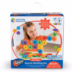 Learning Resources Gears! Gears! Gears! Starter Building Set Puzzle Early STEM Toys Gears Toys for Kids 60 Pieces Ages 3 ...