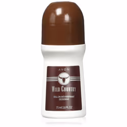 Avon Deodorant Men's Roll-on Wild Country  Long Lasting  Smooth Seductive Aroma and Quick-drying  2.6oz/75ml