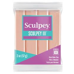 Sculpey III Polymer Oven-Bake Clay  Beige  Non Toxic  2 oz. bar  Great