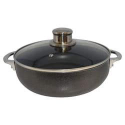 IMUSA USA CHI-00084 3.2Qt Nonstick Charcoal Caldero (Dutch Oven) with Glass Lid  3.2 Quart