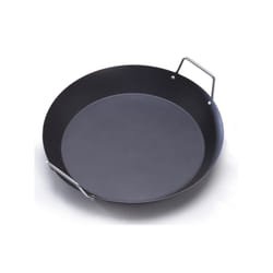 IMUSA USA Paella Pan with Metal Handle  15-Inch  Black