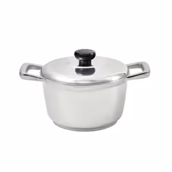 IMUSA USA 3.5 Quart Heavy Duty Cajun Cast Aluminum Dutch Oven with Lid  Silver  (IMU-89306)