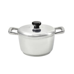 IMUSA USA 5.8 Quart Heavy Duty Cajun Cast Aluminum Dutch Oven with Lid  Silver  (IMU-89307)