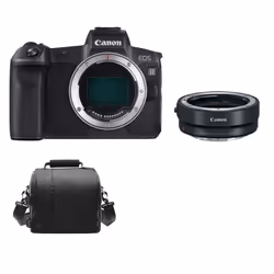 CANON EOS R Black + EF-EOS R Mount Adapter + camera Bag