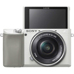 Sony a6100L Mirrorless Camera with 16-50mm Lens - White