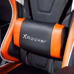 X Rocker Agility eSports PC gaming chair Upholstered padded seat Black, Orange, White