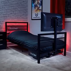 X Rocker 2020122, Gaming bed, Standard single, Rectangular, Metal, Black, Single/Full size