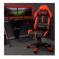 Arteon X Rocker Faux Leather Junior Gaming Chair - Red