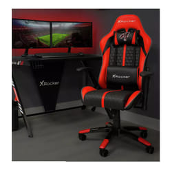 Arteon X Rocker Faux Leather Junior Gaming Chair - Red