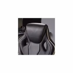 X Rocker Maverick Gaming Chair, Ergonomic Home Mid-Back Office Chair, PU Leather, Height Adjustable Swivel Base with Natural Lumbar Support Curve - Bl