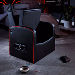 X Rocker 2022021 video game chair Console gaming chair Padded seat Black, Red