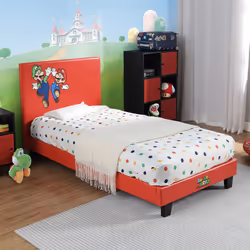 X Rocker Super Mario, Gaming bed, Standard single, Rectangular, Metal, Red, Foam