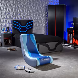 X Rocker 2022085 video game chair Console gaming chair Upholstered padded seat Blue