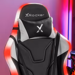 X Rocker Agility eSports RGB PC gaming chair Upholstered padded seat Black, Grey