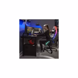 X Rocker Bravo RGB PC Gaming Chair with Neo Motion LED Lighting, Ergonomic High Back Office Chair, Height Adjustable Seat & Swivel, PU Faux Leat