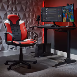 X Rocker 5120101 video game chair Gaming armchair Upholstered seat Black, Red, White