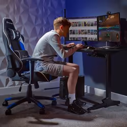 X Rocker 5124601 video game chair Gaming armchair Upholstered padded seat Black, Blue