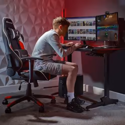 X Rocker 5126601 video game chair Gaming armchair Padded seat Black, Red