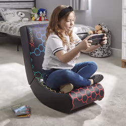 X Rocker Neo Hex Edition Console gaming chair Upholstered padded seat Black