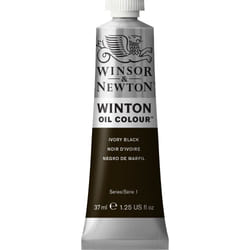 Winsor & Newton Winton Oil Colour 37 ml Tube Black, Ivory