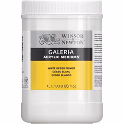 Winsor & Newton GALERIA WHITE GESSO PRIMER, White, 1000 ml, Bottle, 1 pc(s)