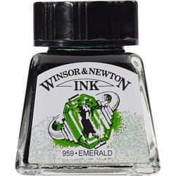 Winsor & Newton Drawing Ink  14ml Bottle  Emerald