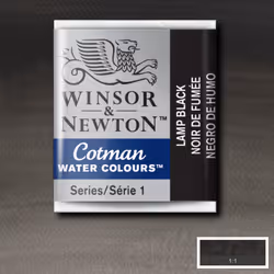 Winsor & Newton Cotman Watercolours water based paint Black 1 pc(s)