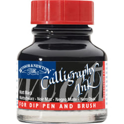 Winsor & Newton Calligraphy Ink  30ml (1-oz) Bottle  Matt Black