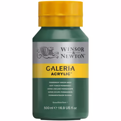 Winsor and Newton Galeria Acrylic Colour 500ml 482 Permanent Green Deep (Pot)