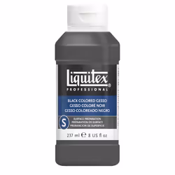 Liquitex Professional Black Gesso Surface Prep Medium, 237 ml