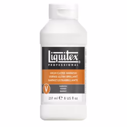 Liquitex 94376931372, Gloss, Transparent, Acrylic varnish, Plastic bottle, As this is permanent, do a patch test first. Befor ...