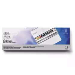 Winsor & Newton Cotman Watercolor Paint Set  Customisable Travel Tin  12 Half Pan