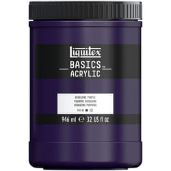 Liquitex BASICS Acrylic Paint  946ml 32oz Jar  Dioxazine Purple
