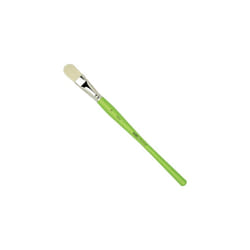 1300412 Professional Freestyle Traditional Brush, Detail Filbert No. 12,Green, Silver