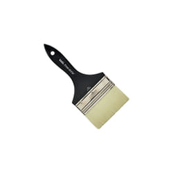 Professional Freestyle Large Scale Brush Broad FlatVarnish 4inch Short Handle Beige