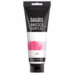 Liquitex BASICS Gesso Surface Prep Medium 250ml (8.4-oz) Tube White
