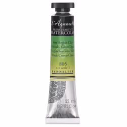 Sennelier French Artists Watercolor 21ml Phthalo Green Light S1