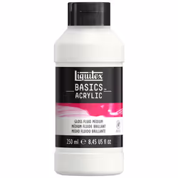 Liquitex BASICS Gloss Fluid Medium 250ml 84oz Bottle