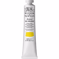 Winsor & Newton Artists Oil color 200ml (6.75 oz) Tube Winsor Lemon