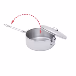 MSR Alpine Stainless Steel Stowaway Camping Pot  1.1 L