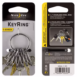 Nite Ize KeyRing, Key carabin, Stainless steel, Stainless steel, 22 g