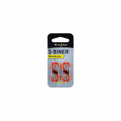 Nite Ize S-Biner MicroLock Polycarbonate (2 Pack) - Orange