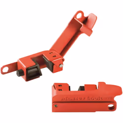 Master Lock Electrical Device 491B Grip Tight Circuit Breaker Lockout, Red & Black, One-Size