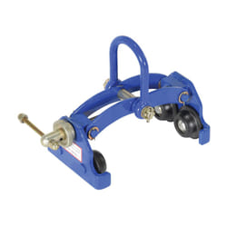 Vestil QIT-4 Steel Quick Install Manual Trolley with Powder Coat Finish  4 000-lb. Capacity  3 - 7-1/2 Beam Flange Width  10 Headroom   Blue